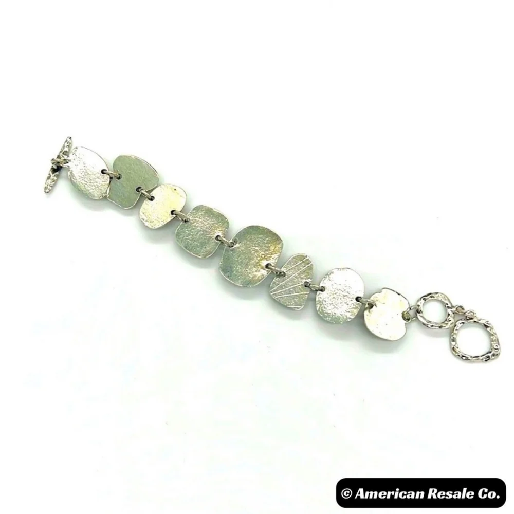 Vintage Style Silver Boho Bracelet, Chunky Bracelet, Statement Bracelet Gift - Picture 4 of 4